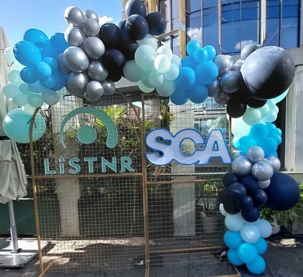 Party Decor Hire - Backdrop + Balloon Arc
